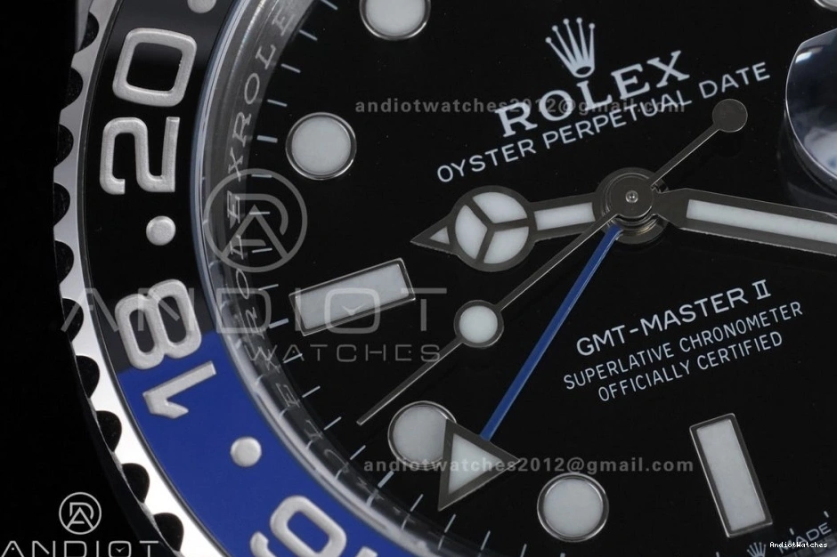 904L ARF SS Batman Edition 1:1 GMT V Oyster Best Bracelet SH3285 BLNR 126710 New Master On Sleek II 851 0213